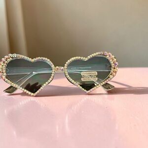 Glam Heart Rhinestone Sunglasses